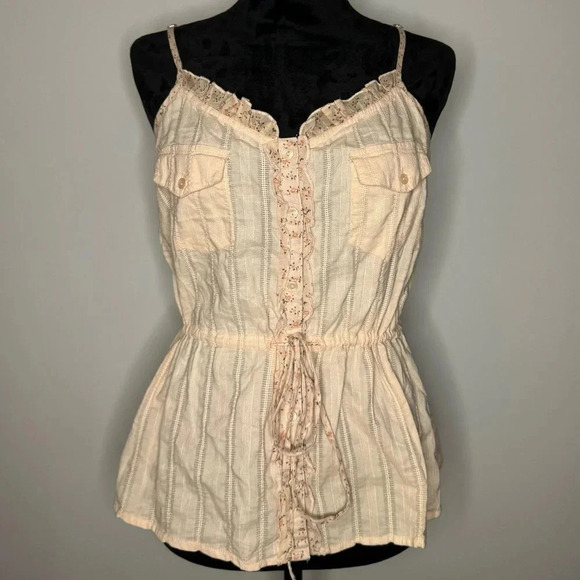 Vintage Tops - VINTAGE Cottage Core Love Squared Pink Floral Blouse